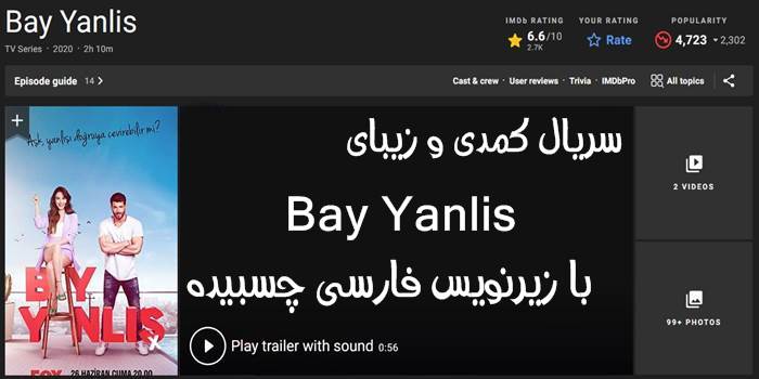 دانلود سریال ترکی Bay Yanlis با زیرنویس فارسی